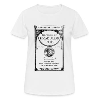 poe book cover - T-shirt respirant Femme - blanc - Devant - AI Model Female 172 dark (172cm)