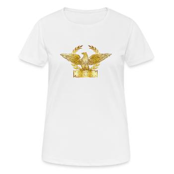 SPQR - Les Aigles de Rome - T-shirt respirant Femme - blanc - Devant - AI Model Female 172 dark (172cm)