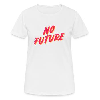 No future depressives Shirt - Frauen T-Shirt atmungsaktiv - Weiß - Vorne - AI Model Female 172 dark (172cm)