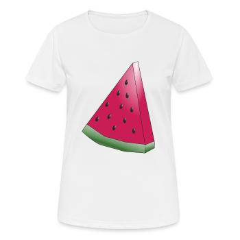 Melone - Frauen T-Shirt atmungsaktiv - Weiß - Vorne - AI Model Female 172 dark (172cm)