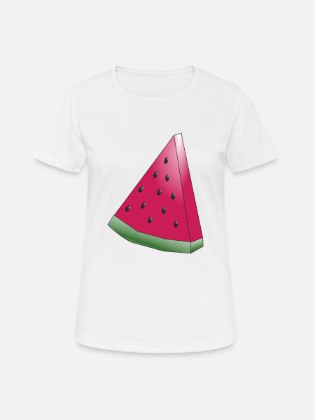 Melone - Frauen T-Shirt atmungsaktiv - Weiß