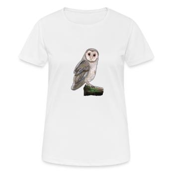 Chouette - T-shirt respirant Femme - blanc - Devant - AI Model Female 172 dark (172cm)