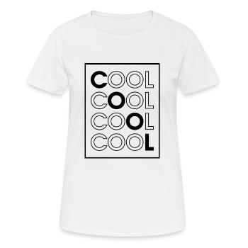 COOL COOL COOL COOL - T-shirt respirant Femme - blanc - Devant - AI Model Female 172 dark (172cm)