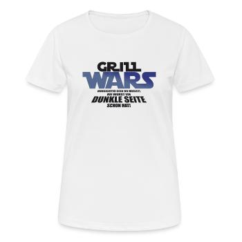 Grill Wars Grillen Grillmeister Hobby - Frauen T-Shirt atmungsaktiv - Weiß - Vorne - AI Model Female 172 dark (172cm)