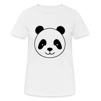 Panda - Frauen T-Shirt atmungsaktiv - Weiß - Vorne - AI Model Female 172 dark (172cm)