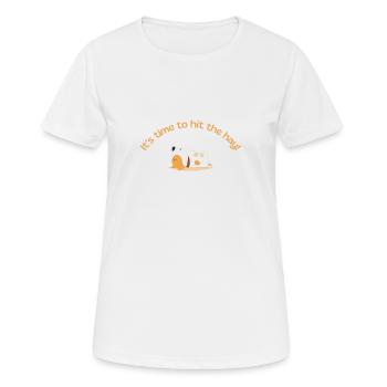 It's time to hit the hay - T-shirt respirant Femme - blanc - Devant - AI Model Female 172 dark (172cm)