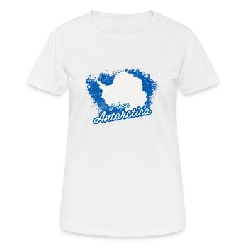 I love Antarctica - Women's Breathable T-Shirt - white - Front - AI Model Female 172 dark (172cm)