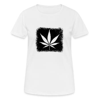 Kiffen, Weed, Legalize it, Ganja - Frauen T-Shirt atmungsaktiv - Weiß - Vorne - AI Model Female 172 dark (172cm)