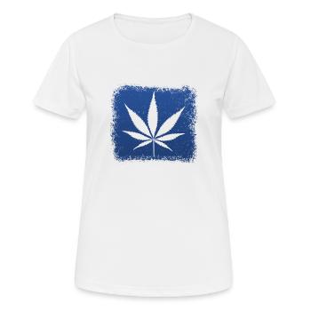 Kiffen - Frauen T-Shirt atmungsaktiv - Weiß - Vorne - AI Model Female 172 dark (172cm)
