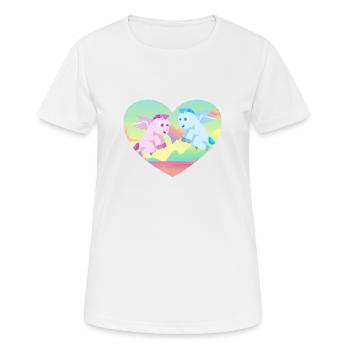 Pony Love - Geschenkidee - Frauen T-Shirt atmungsaktiv - Weiß - Vorne - AI Model Female 172 dark (172cm)