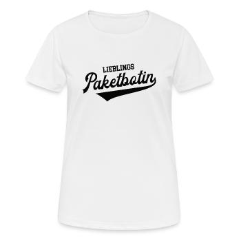 Paketbotin Beste Botin Zustellerin KEP Postbotin - Frauen T-Shirt atmungsaktiv - Weiß - Vorne - AI Model Female 172 dark (172cm)