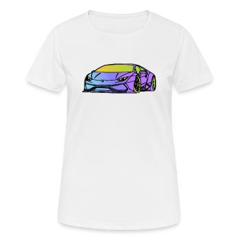 Racer Car - Women's Breathable T-Shirt - white - Front - AI Model Female 172 dark (172cm)