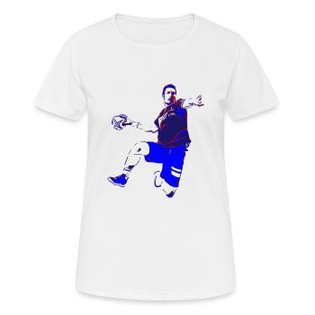 Handball player - Women's Breathable T-Shirt - white - Front - AI Model Female 172 dark (172cm)