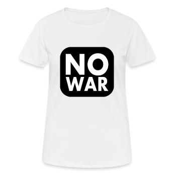 No war - Women's Breathable T-Shirt - white - Front - AI Model Female 172 dark (172cm)