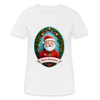 Weihnachtsmann - Frauen T-Shirt atmungsaktiv - Weiß - Vorne - AI Model Female 172 dark (172cm)