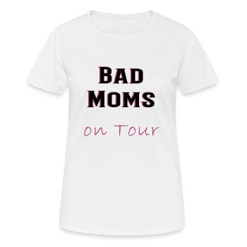 Bad Moms on Tour - Women's Evening, Party, JGA, Fun - Women's Breathable T-Shirt - white - Front - AI Model Female 172 dark (172cm)