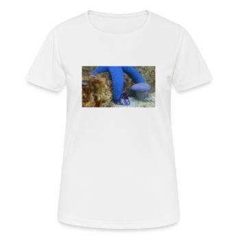 Blauer Seestern - Frauen T-Shirt atmungsaktiv - Weiß - Vorne - AI Model Female 172 dark (172cm)