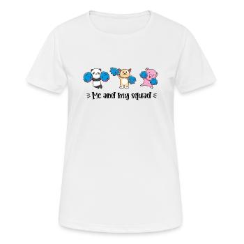Cheerleader Team Mannschaft Gruppe Cheerleading - Frauen T-Shirt atmungsaktiv - Weiß - Vorne - AI Model Female 172 dark (172cm)
