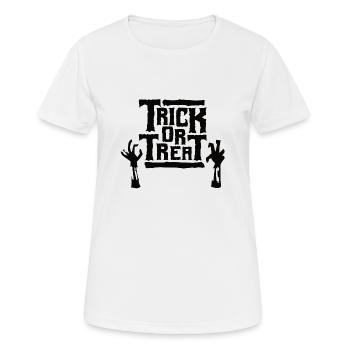 Trick or Treat - Halloween - Women's Breathable T-Shirt - white - Front - AI Model Female 172 dark (172cm)
