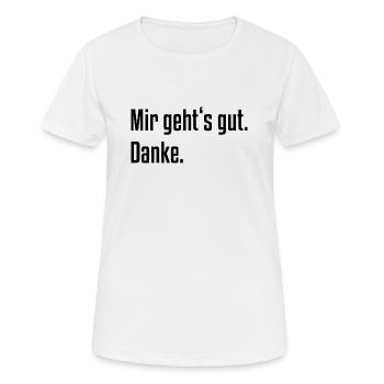 I'm fine. Thank you. - Women's Breathable T-Shirt - white - Front - AI Model Female 172 dark (172cm)