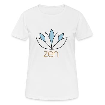 Zen - Women's Breathable T-Shirt - white - Front - AI Model Female 172 dark (172cm)