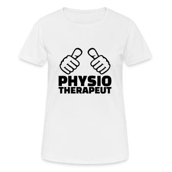 Physiotherapeut - Frauen T-Shirt atmungsaktiv - Weiß - Vorne - AI Model Female 172 dark (172cm)