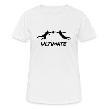 Ultimate Frisbee - Men - T-shirt respirant Femme - blanc - Devant - AI Model Female 172 dark (172cm)