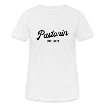 Pastorin 2024 Jubiläum Kirche Vikarin Pfarrerin - Frauen T-Shirt atmungsaktiv - Weiß - Vorne - AI Model Female 172 dark (172cm)