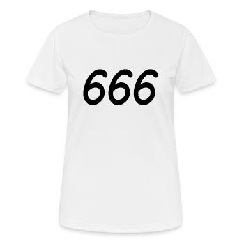 666 - Women's Breathable T-Shirt - white - Front - AI Model Female 172 dark (172cm)