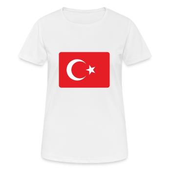 LA TURQUIE. - T-shirt respirant Femme - blanc - Devant - AI Model Female 172 dark (172cm)