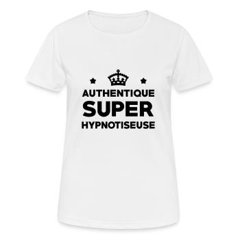 Hypnose / Hypnotiseur / Hypnotiseuse / Médecine - T-shirt respirant Femme - blanc - Devant - AI Model Female 172 dark (172cm)