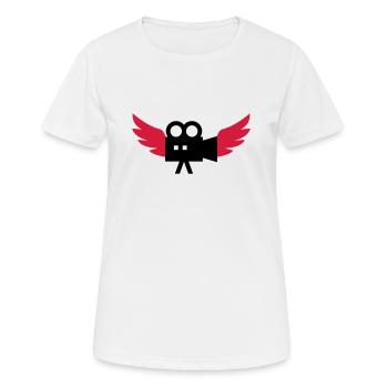 Cameraman / Camera / Video / Cadreur - T-shirt respirant Femme - blanc - Devant - AI Model Female 172 dark (172cm)