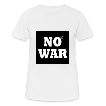 No war - T-shirt respirant Femme - blanc - Devant - AI Model Female 172 dark (172cm)