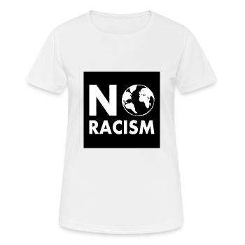No racism - Women's Breathable T-Shirt - white - Front - AI Model Female 172 dark (172cm)