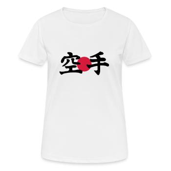 karate - Frauen T-Shirt atmungsaktiv - Weiß - Vorne - AI Model Female 172 dark (172cm)