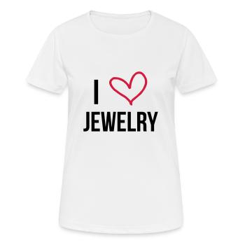 Jeweler / Jewel / Juwelier / Bijoutier / Diamond - Women's Breathable T-Shirt - white - Front - AI Model Female 172 dark (172cm)