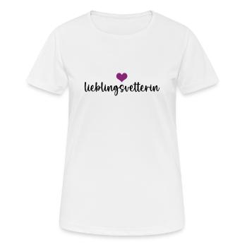 Lieblingsvetterin Cousine Cousinen Vetterin - Frauen T-Shirt atmungsaktiv - Weiß - Vorne - AI Model Female 172 dark (172cm)