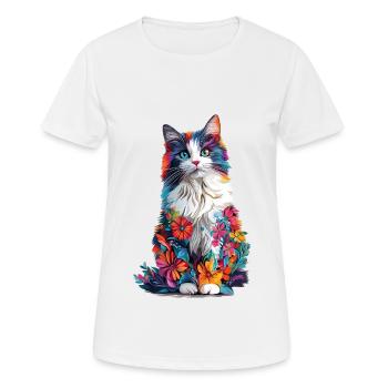 Stoffpuppe - Frauen T-Shirt atmungsaktiv - Weiß - Vorne - AI Model Female 172 dark (172cm)