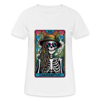 Tarotkarte - Frauen T-Shirt atmungsaktiv - Weiß - Vorne - AI Model Female 172 dark (172cm)