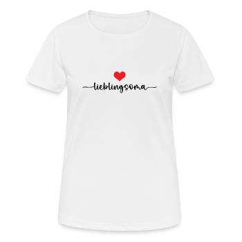 Lieblingsoma Beste Großmutter Omi Großmama Oma - Frauen T-Shirt atmungsaktiv - Weiß - Vorne - AI Model Female 172 dark (172cm)