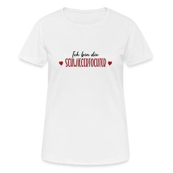 Schwiegertochter Schwiegerkind Daughter in Law - Frauen T-Shirt atmungsaktiv - Weiß - Vorne - AI Model Female 172 dark (172cm)