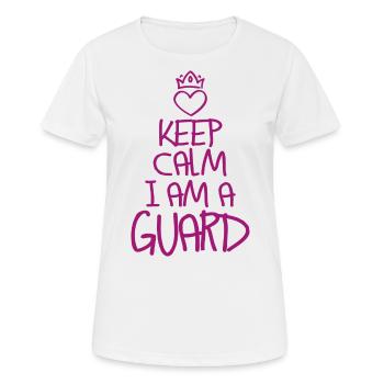 Keep Calm Security Guard Cool Security Guard Gift - Women's Breathable T-Shirt - white - Front - AI Model Female 172 dark (172cm)