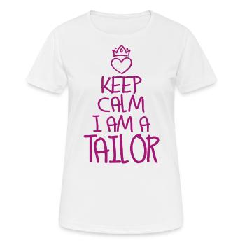 Keep Calm Schneider cool Schneider Geschenk - Frauen T-Shirt atmungsaktiv - Weiß - Vorne - AI Model Female 172 dark (172cm)