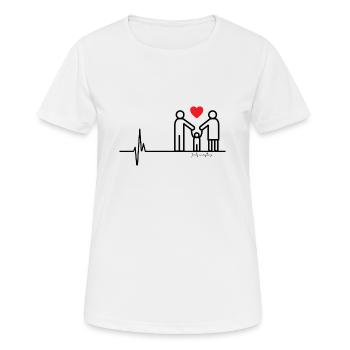 Family - Women's Breathable T-Shirt - white - Front - AI Model Female 172 dark (172cm)