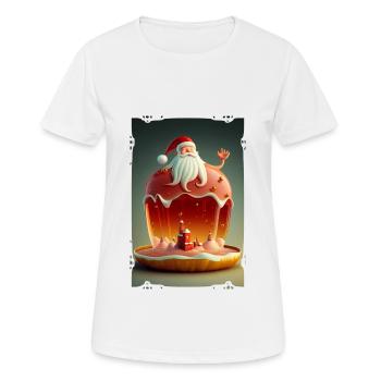 Weihnachtsmann-Gelee - Frauen T-Shirt atmungsaktiv - Weiß - Vorne - AI Model Female 172 dark (172cm)