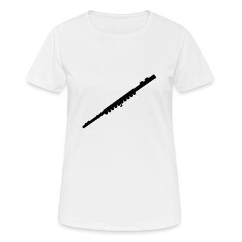 Flûte - T-shirt respirant Femme - blanc - Devant - AI Model Female 172 dark (172cm)