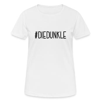 #DIEDUNKLE Dunkelhaarig Die Dunkle Seite Haare - Frauen T-Shirt atmungsaktiv - Weiß - Vorne - AI Model Female 172 dark (172cm)
