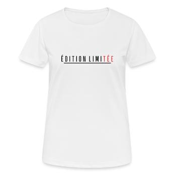 Édition Limitée - T-shirt respirant Femme - blanc - Devant - AI Model Female 172 dark (172cm)