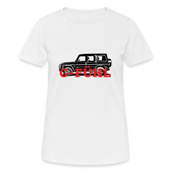 G Klasse / G-Fühl - Frauen T-Shirt atmungsaktiv - Weiß - Vorne - AI Model Female 172 dark (172cm)