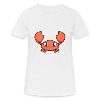 Sternzeichen Krebs - Frauen T-Shirt atmungsaktiv - Weiß - Vorne - AI Model Female 172 dark (172cm)